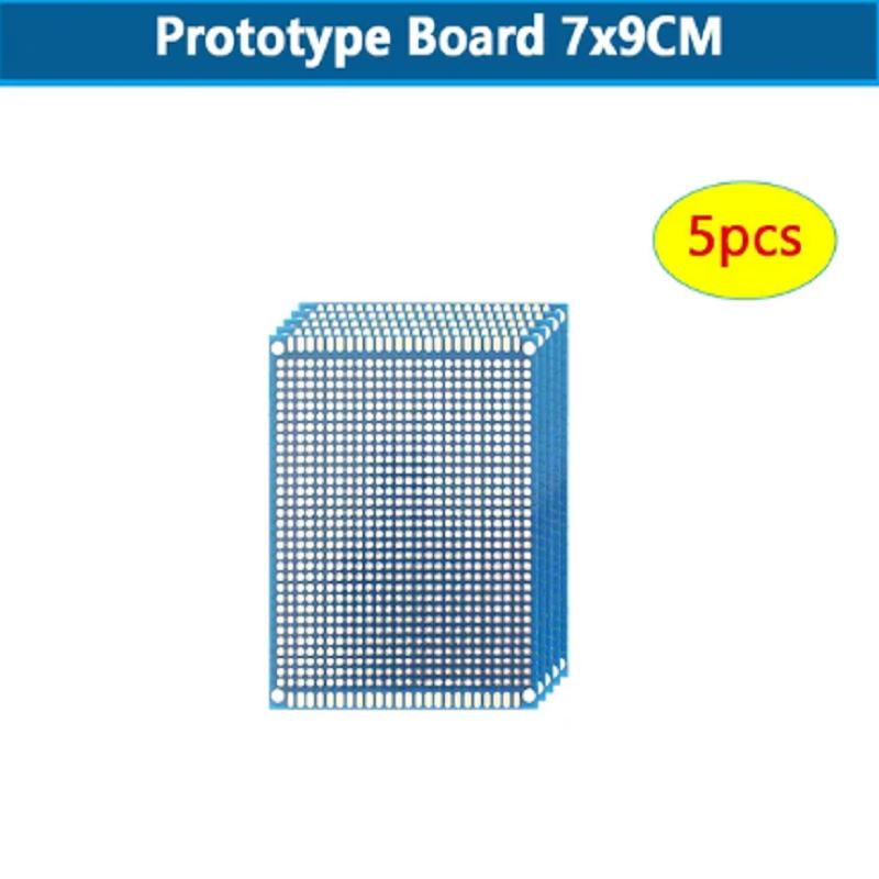 5/10PCS PCB Board Prototype Board Blue 3x7cm 4x6cm 5x7cm 7x9cm Double Sided Circuit Boards DIY Electronic Kit