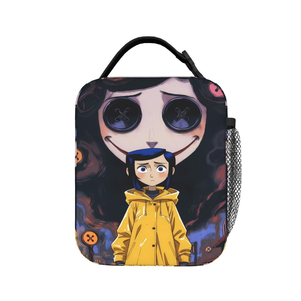 Coraline Moon Manga Lunch Bag Cute Lunch Box For Child Outdoor Picnic Cooler Bag Oxford Thermal Lunch Bags