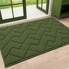 Olanly Washable Front Entry Doormats for Entryway Indoor Door Mat Non-Slip Absorbent Resist Dirt Entrance MatInside Floor Mats