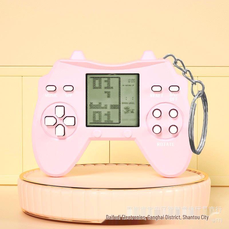 Мини-ручная игровая консоль с виртуальным питомцем, брелок-подвеска