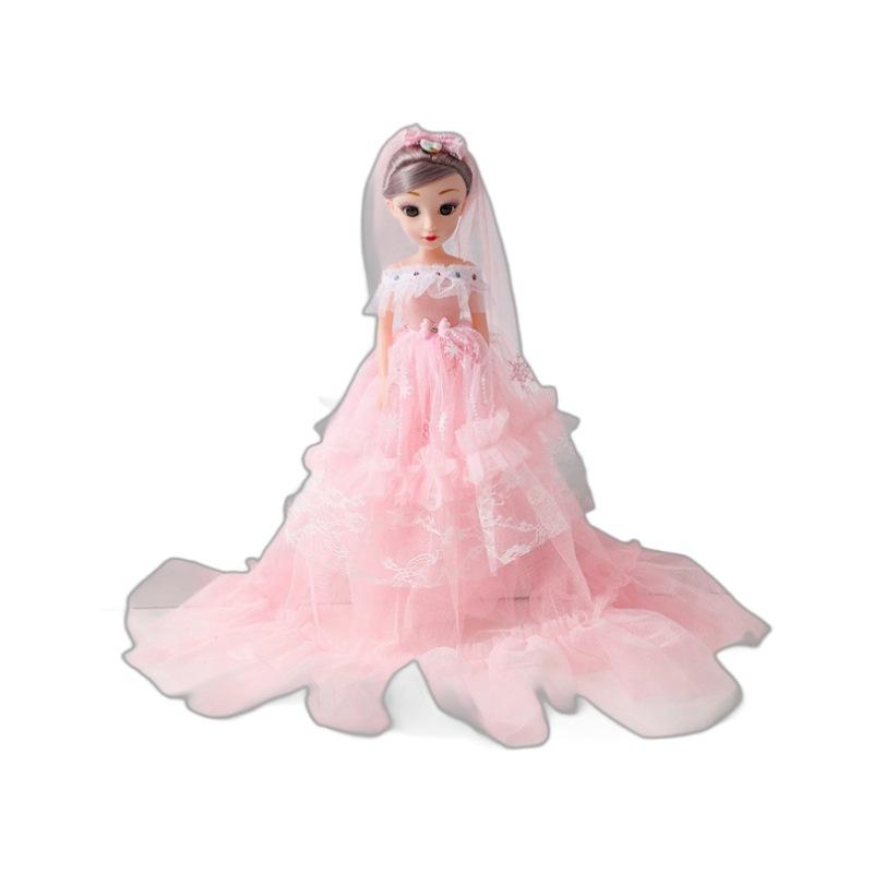55cm Oversized Wedding Dress 3D Real Eye Music Doll Girl Toy