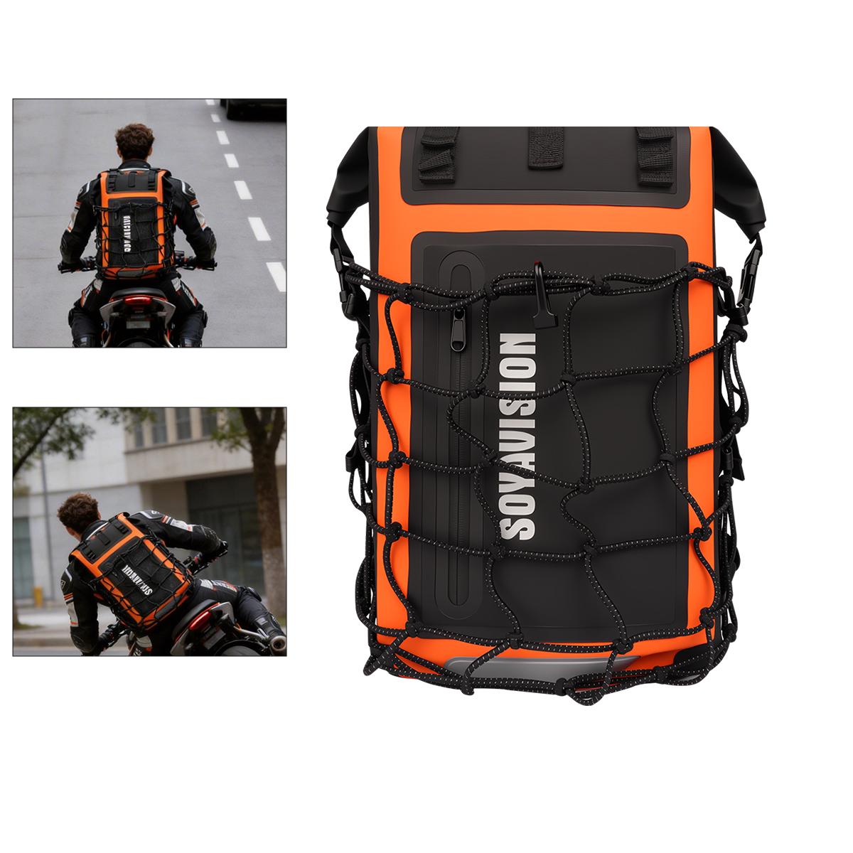 

Motorcycle Helmet Backpack with Removable Net Travel Backpack Outdoor Waterproof Sports Cycling Electric Dirt Bike Escooter Bag