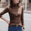 Women's Long Sleeve T-Shirt Crew Neck Solid Color Pullover Tops Loose Basic Top