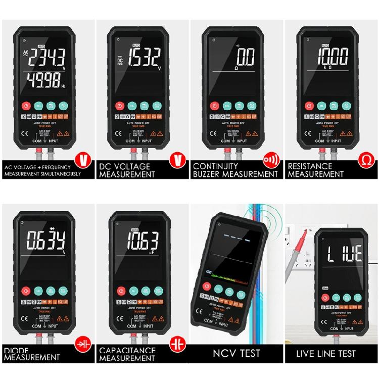 FY107C for Smart Digital Multimeter Measuring Voltage Current Amp Resistance Dio