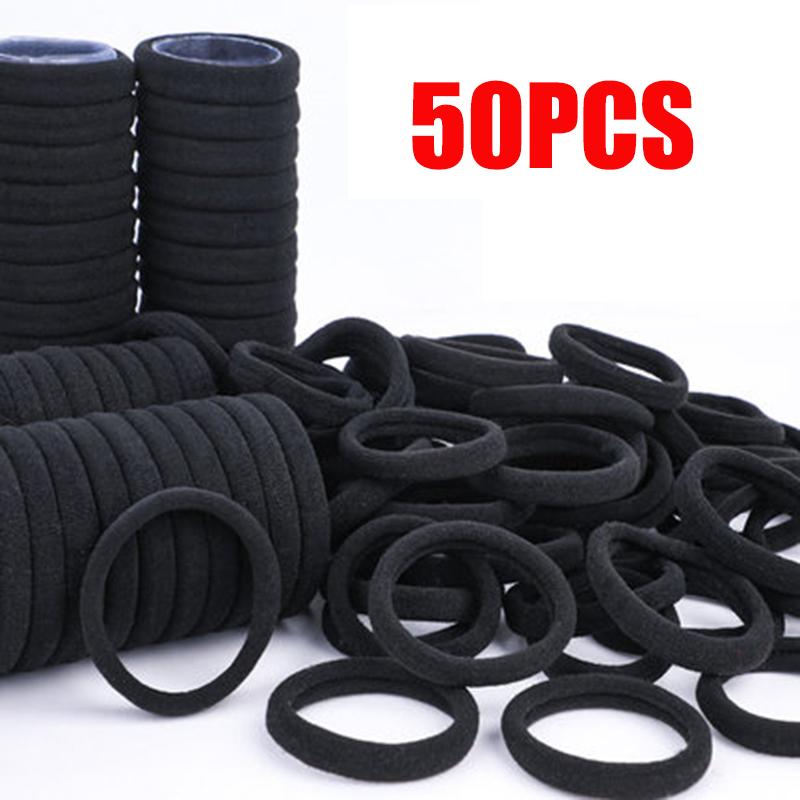 

Black Hair Ties Gum Ponytail Holders Rubber Band Rope Hair Accessories Hair Ring Headband Hair Bands for Women Girls