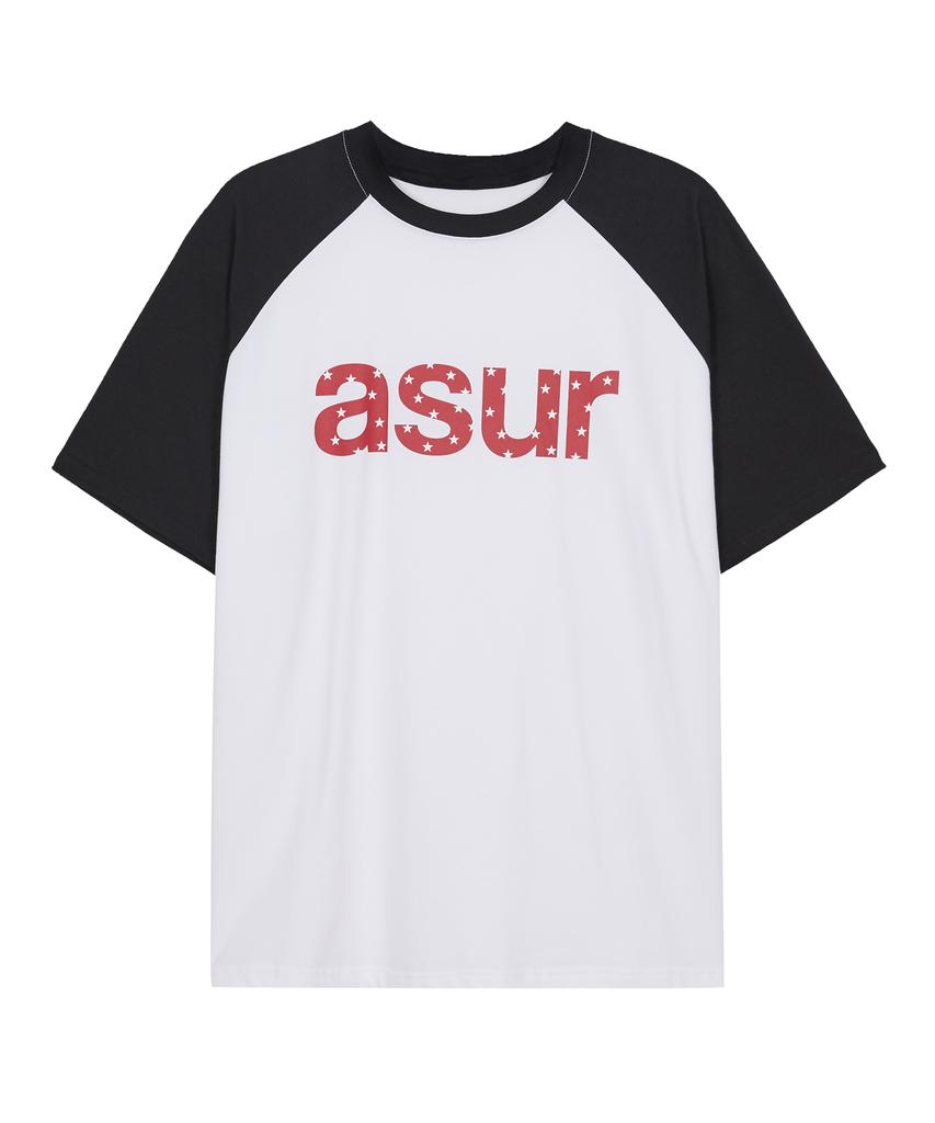 Aejeuyua Logo Raglan T-Shirt White