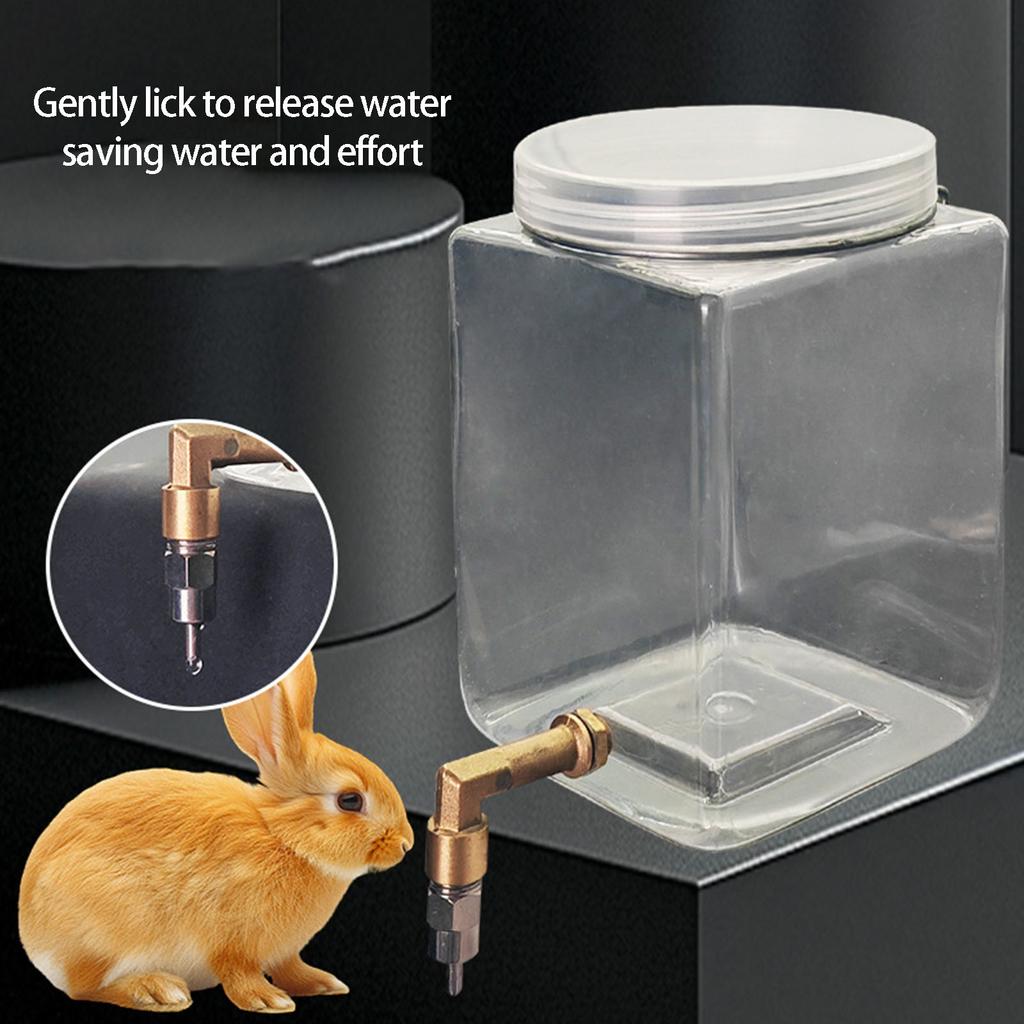 Small Animal Water Dispenser Plastic Drinking Bottle With Metal Pin Spout For Rabbit Bird Cage Hanging Water Feeder