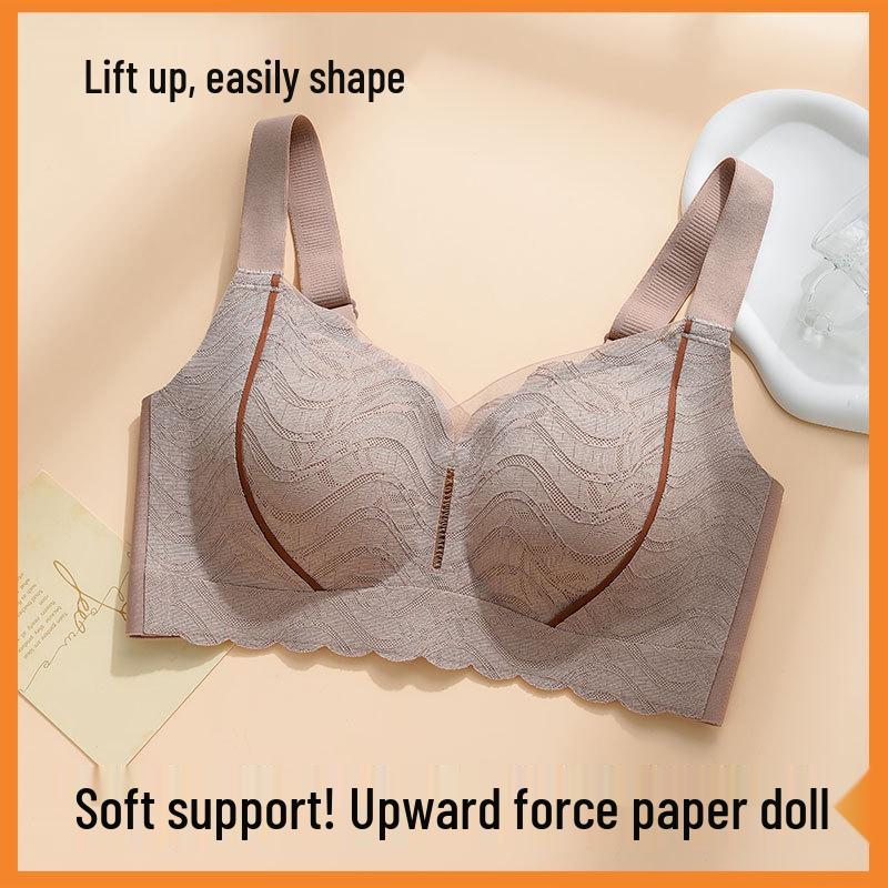 Seamless Wirefree Plus Size Sports Bra for a Slimmer Look with Fixed Cups and Beautiful Back Design