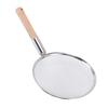 Skimmer Spoon Stainless Steel Fine Mesh Food Strainer Filter Spoon with Wooden Handle Multi Purpose for Home Kitchen
