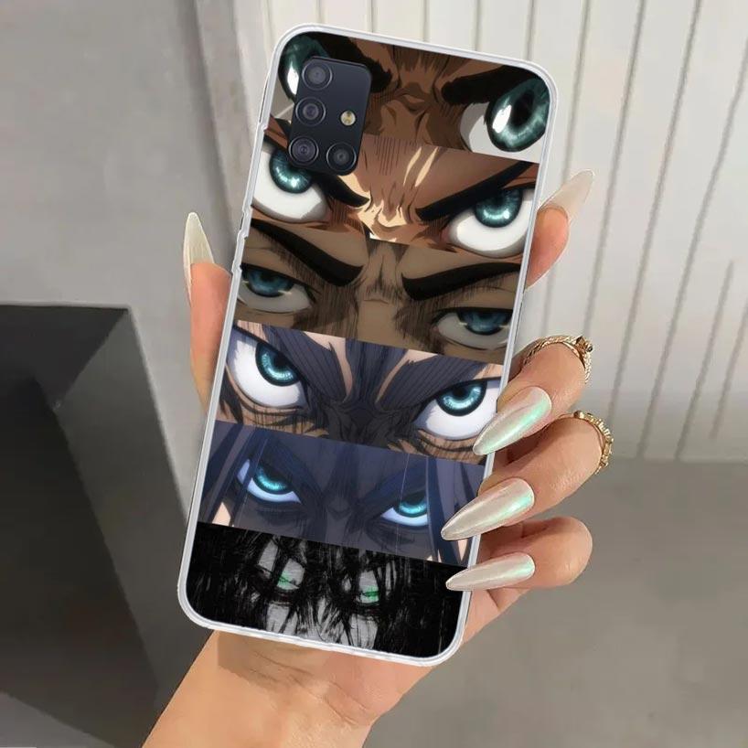 Attack Anime Phone Case for Samsung Galaxy A52 A32 A22 A12 A02S A50S A30S A10S Note 20 Ultra 10 Plus S10 A31 A20 A71 A72 Galaxy