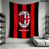 AC Milan Wall Tapestry Aesthetic Wall Hanging Printed Fabric Blanket Decorative Tapestries for Bedroom Living Room Home Decor