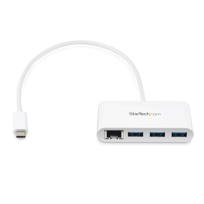 Concentrateur USB 3.0 3 ports avec USB-C - STARTECH - Hub USB Type-C - Gigabit Ethernet
