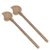 2 Pcs Door Latch Locking Pin 11cm Leaf Shape Retro Style Brass Cabinet Key Latch Bolt Locking Pin