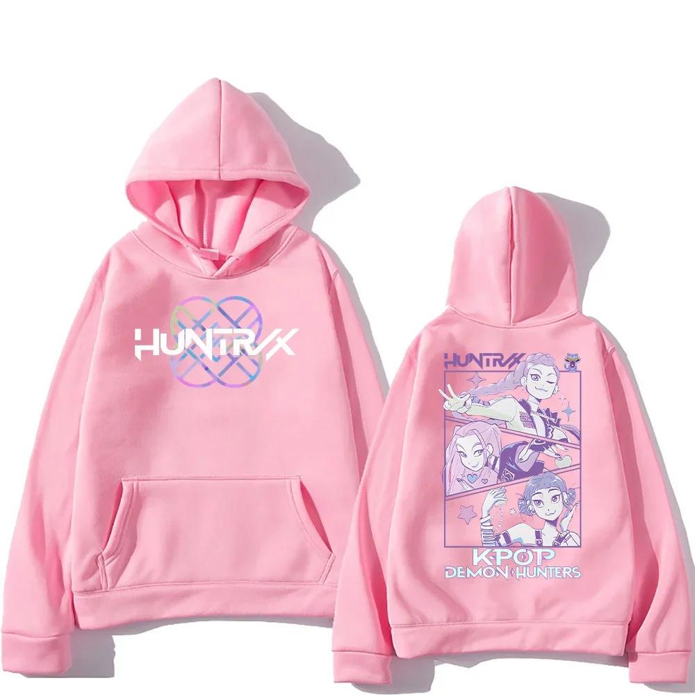 K-pop Devil Hunter fashion hoodies for men and women, fashionable street hoodies, pullovers, cartoon and anime printed tops