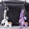 1 Stück Leder Pony Schlüsselanhänger Geflochtenes Seil Rucksack Anhänger für Handy Tasche Hängendes Zubehör DIY Dekoration