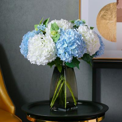 Artificial Flowers White Pink Hydrangea  Really Touch Bridal Bouquet Fake Flowers Home Party Decoration Artificial Hydrangea