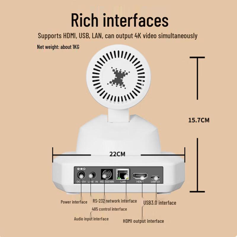 TCHD Video TC450 4K Live Stream Camera