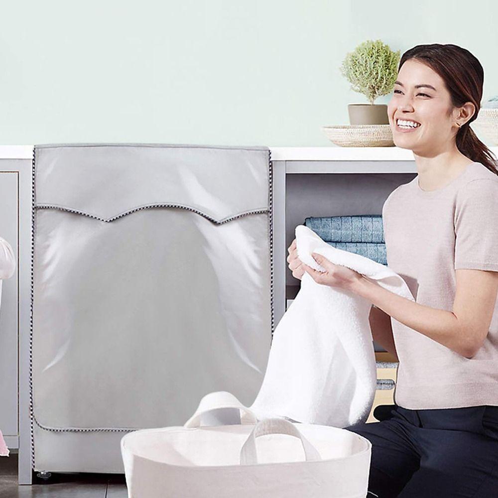 With Roll Edge Washer Dryer Cover Universal Dust Proof Cover For Front Loading Machine