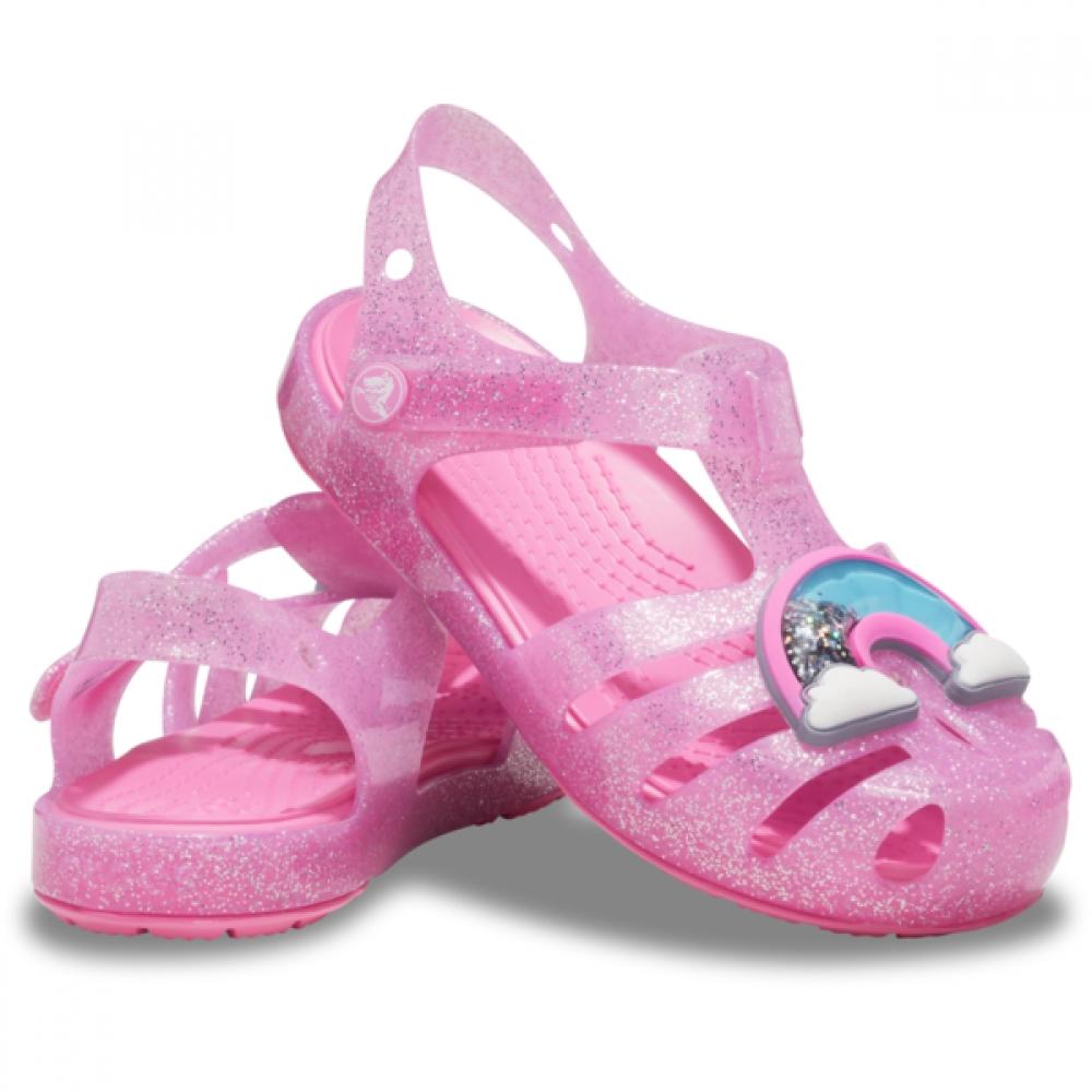 Crocs Isabelle Charm Sandal 206956 669 206956669 (pink)/C6(130mm)