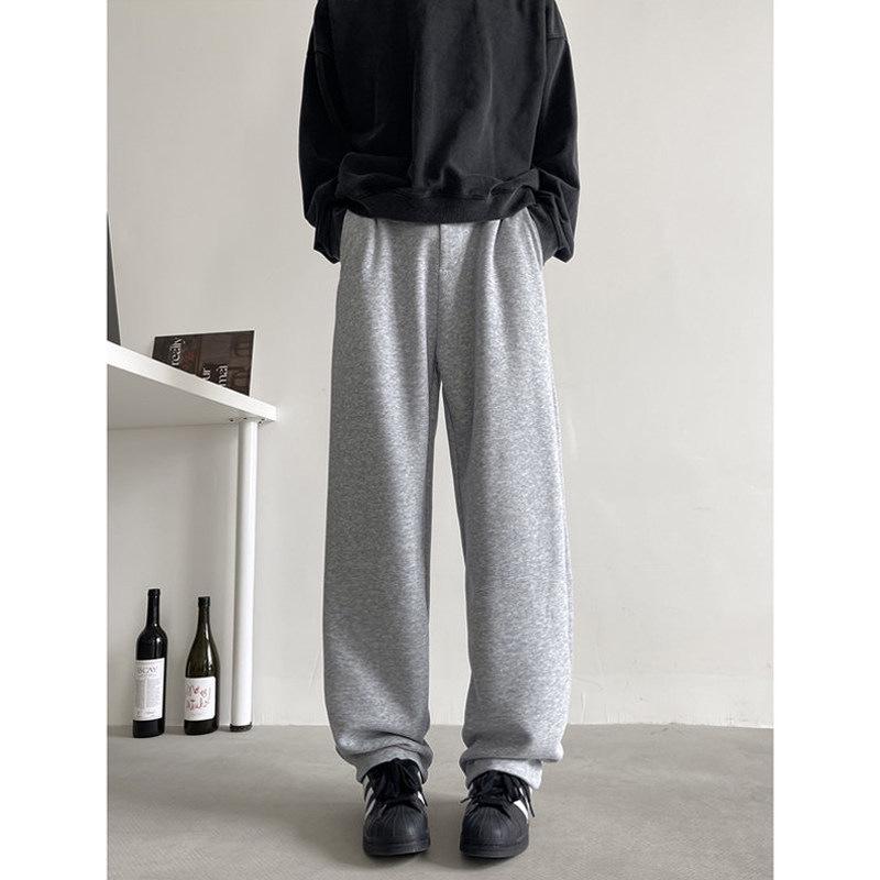 

Брюки школьной формы унисекс темно-синего цвета для студентов — осень/зима, плюс бархат, темно-синий, прямого кроя 2XL серый