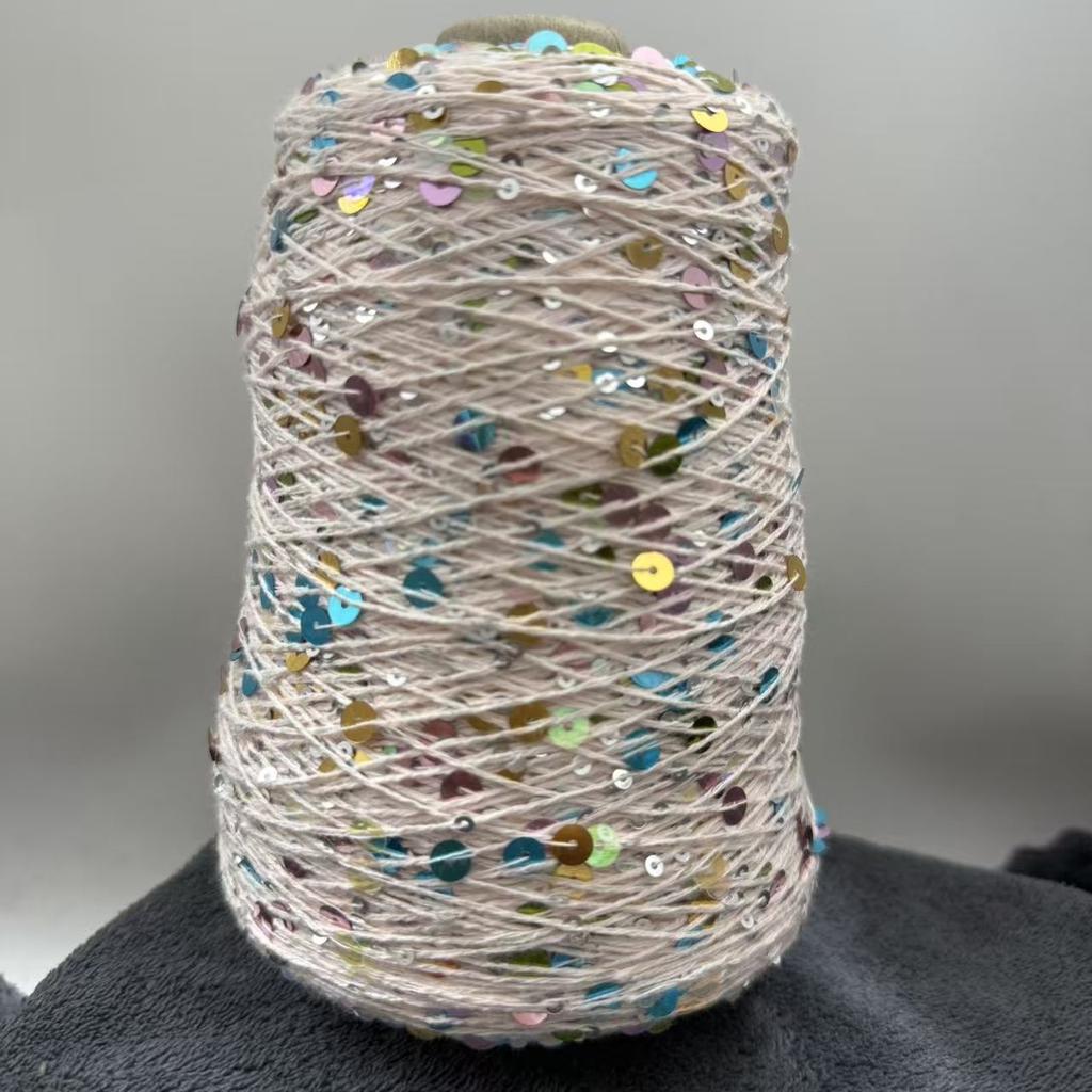 250g Handmade Size Sequin, Internet Famous BC Sequin Sweater, Same Style, Colored Yarn, Hundred Matching Thread, Yarn