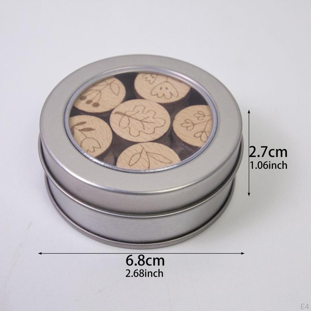 6 Stk Broderitråd Organisering Parkering Spole Bærbar Håndarbeid Kunst Korssting Solid