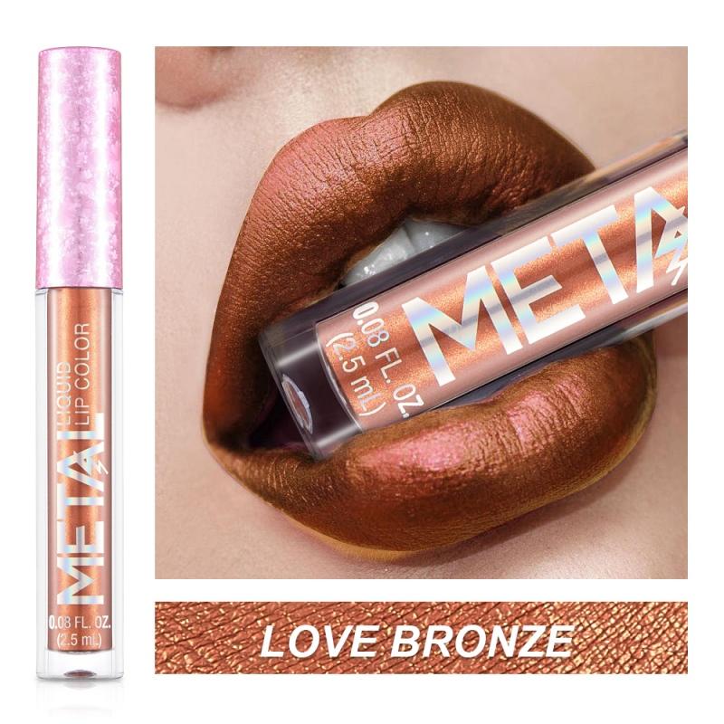 Mat Vloeibare Lippenstift Waterdicht Langhoudend 24 uur Niet-Klevend aan Beker Shimmer Glitter Lipgloss Vrouwen Lip Tint Make-up Cosmetica