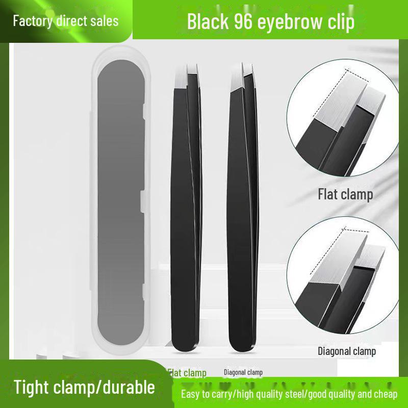 Pince à épiler de précision 96 pièces pour sourcils, barbe, cils et épilation - Outil unisexe