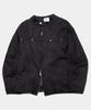 Placestudioman Suede Rivet Point Standard Two-Way Snap Blouson Jacket [Black]
