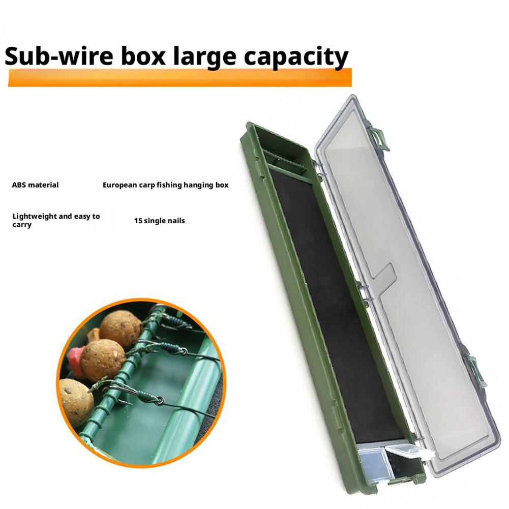 Carp Fishing Tackle Box Fishing Lure Storage Box Organizer Dividers for Easy Tackle Management and Bait Storage for Anglers