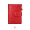 Double Zipper Women's Wallet Minimalist Short Three Layer Large Capacity Purse Card Holder ID Card Credit Bank Card Holder Money Bag