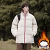 Stand-up Collar Cotton-padded Clothes for Men and Women In Winter Windproof Velvet Thickened Cotton-padded Clothes for Couples Thickened