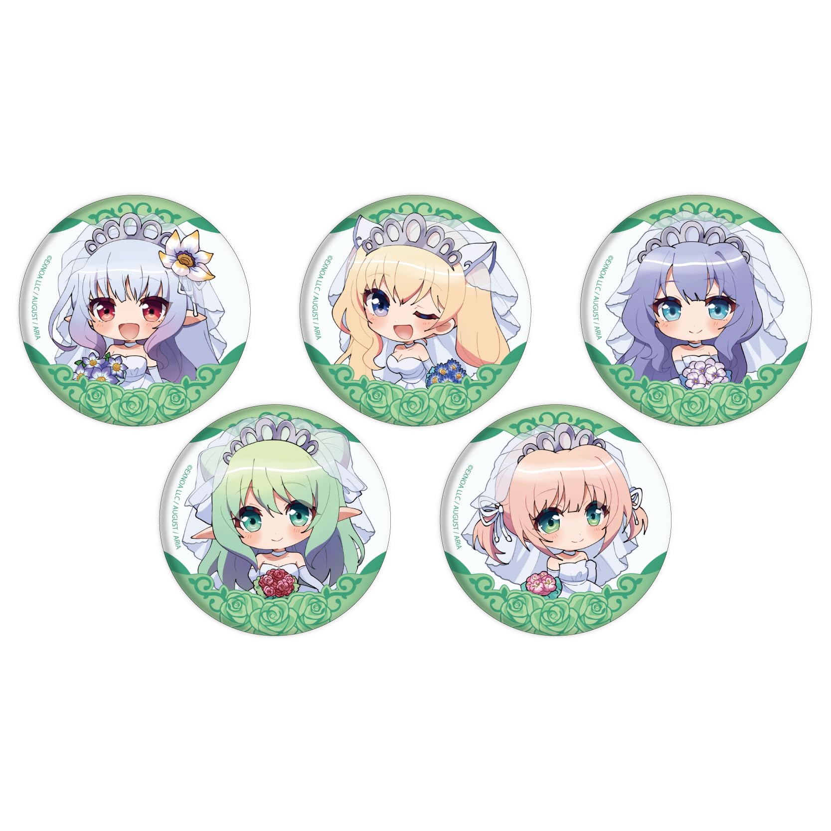 

Iris Mysteria ~Секрет девичьей мечты~ 06 Свадебное платье вер.. [Мини-иллюстрация персонажа] Набор из 5 значков