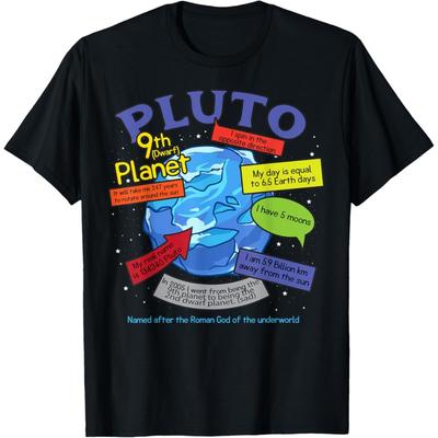 Teaching, Learning, About Space - Pluto, Planets T-Shirt