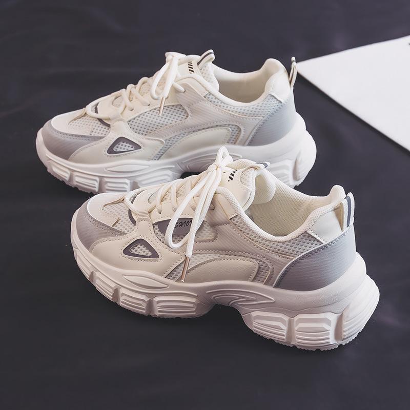 Primăvara și toamna noi pantofi de tată pantofi de sex feminin antiderapanți pentru studenți versatil respirabil adidași sporesc pantofi casual