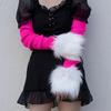 Faux Furs Wrist Cuffs Oversleeve Wrist for Wool Coat Jackets Arm Warmer Sleeve