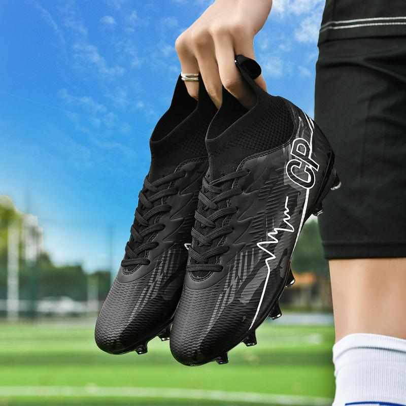 35-45 Teenagers' Large Size High Leg Nails Football Training Sneakers Children's Football Shoes
