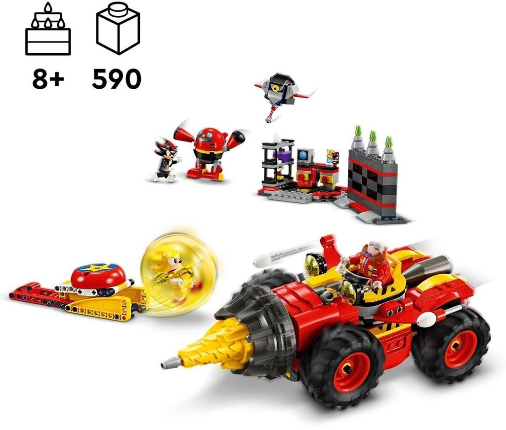 LEGO Sonic The Hedgehog Constructor – Super Sonic Vs. Egg Drillster (76999)