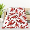 Brown Rust Color Printed Blanket for Sofa Bed Travel Camping Living Room Office Conditioning Blanket for All Seasons Gifts