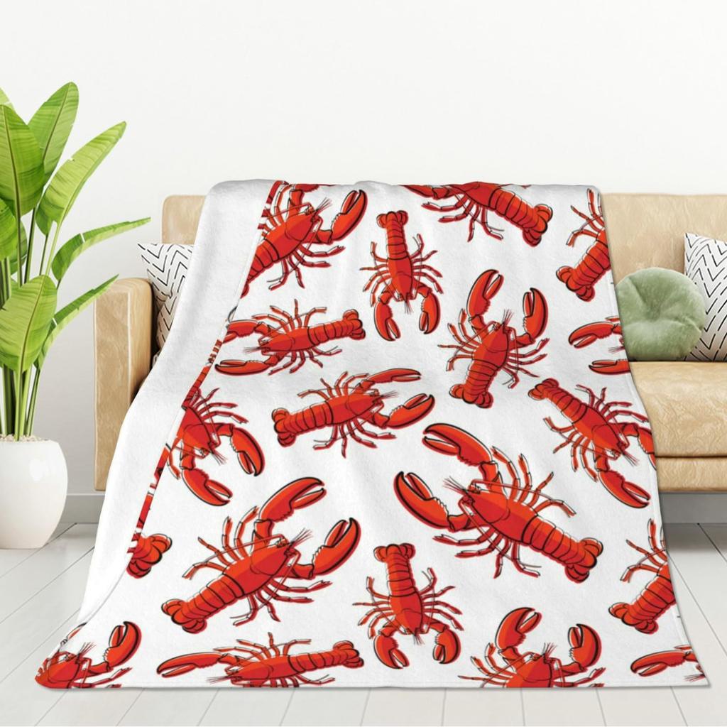 Brown Rust Color Printed Blanket for Sofa Bed Travel Camping Living Room Office Conditioning Blanket for All Seasons Gifts