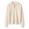 Lekasha Women's Thickened Cashmere Lapel Sweater - Autumn/Winter Zipper Cardigan Base Layer