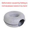 Interactive Round Small Cat Tunnel Nest Felt Kittens Bed House Scratcher Cat Donut Sleeping Pet Toy for Cats