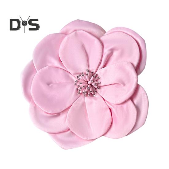 

3D Цветочный корсаж Аппликация Стразы Декор Свитер Платье Блузка Декор DIY Шитье Патч Одежда Аксессуары Свадебная Одежда Украшения розовый