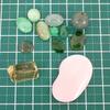 [Used] Lemon quartz, jade, green garnet, conch shell loose stone/j25-3