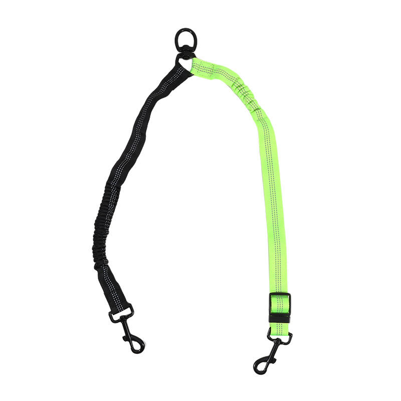 Dog Rope Large Dog Explosion Proof Pet Leash Adjustable Automatic Retractable One Drag Two Dog Leashes