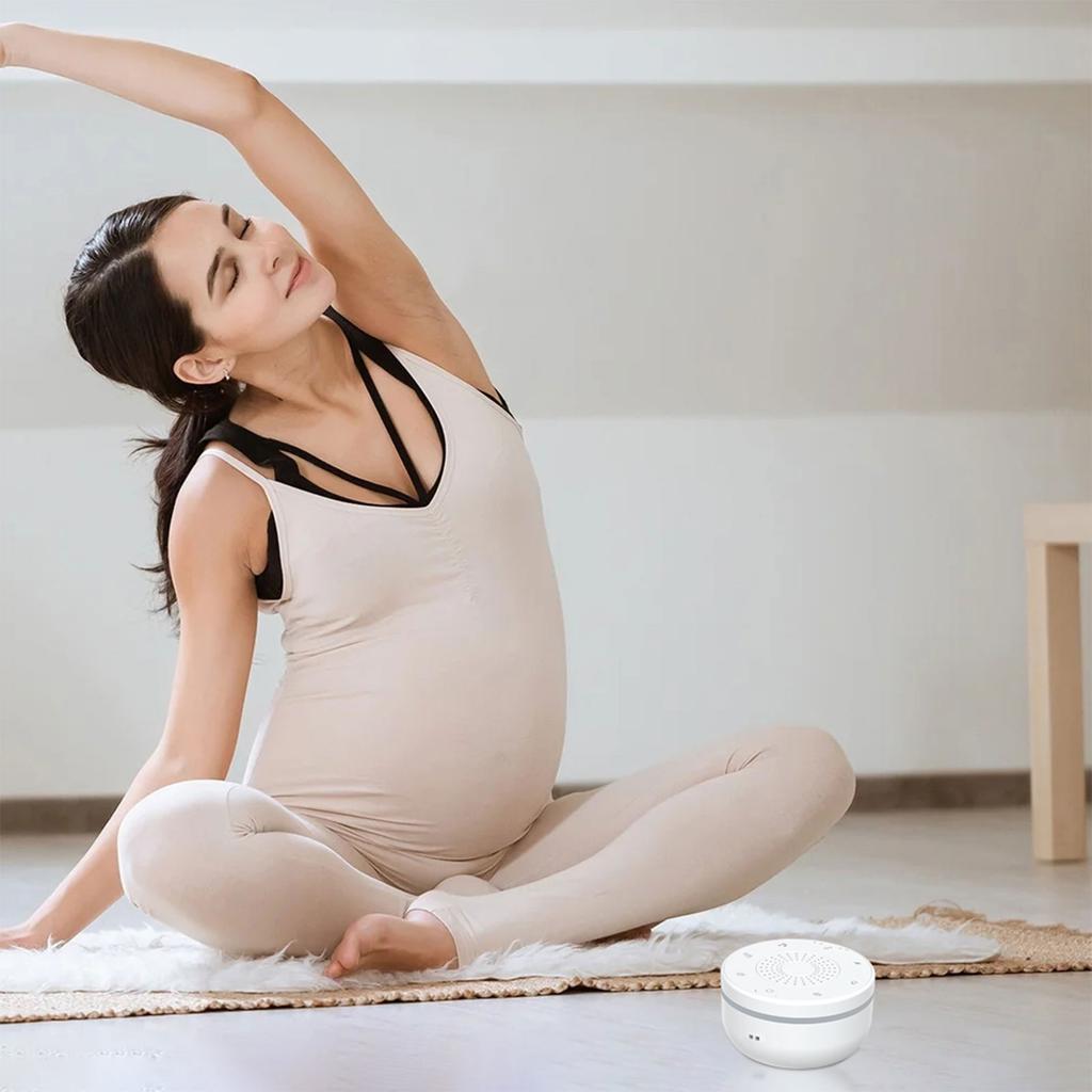 White Noise Machine for Baby Adults Portable Sound Machine with 30 Sounds 32 Volume Levels Rechargeable Timer Memory