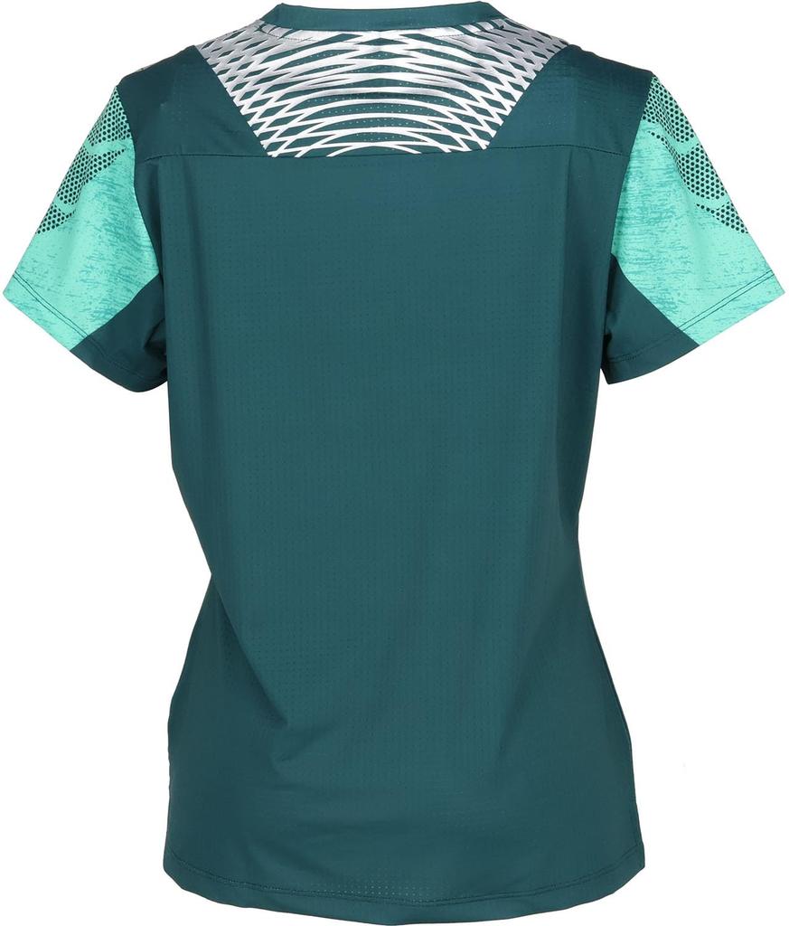 JUIC Table Tennis Game JTTA Emerald 5677W Shirt, Dry, Lightweight, Approved, Howl, Women's, Green, XL,
