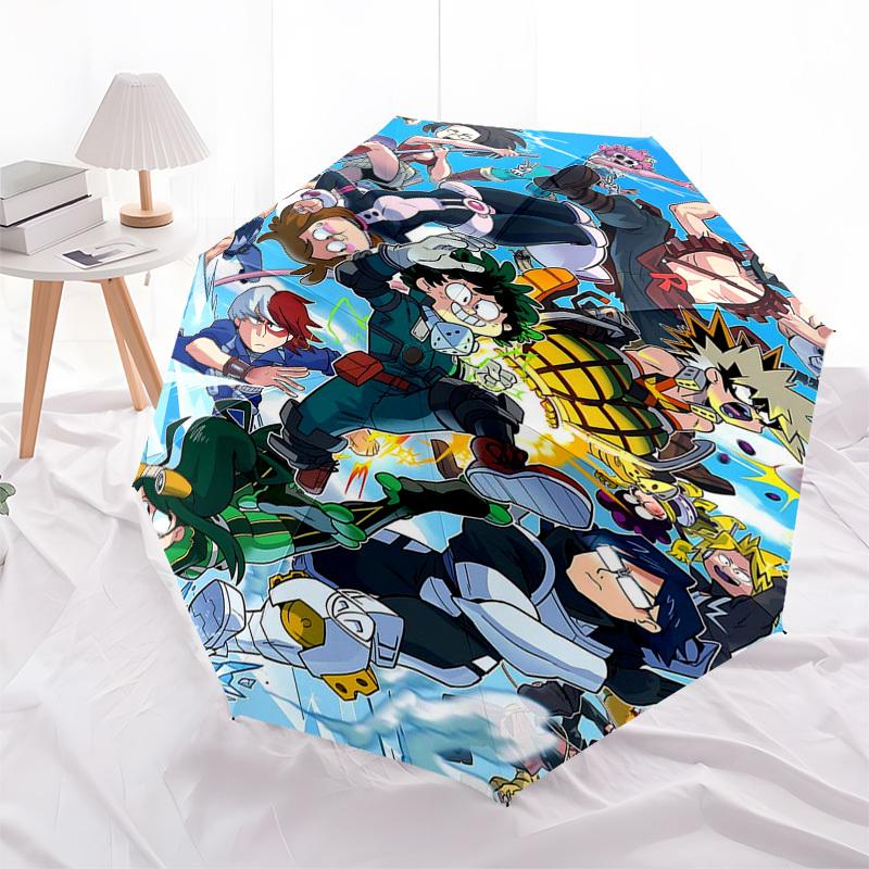 

1pc Anime Characters Auto-Folding Umbrella, Portable 3-Fold Design with 8-Bone Iron Frame, Perfect for Fans, Travelers, Daily Use, and Festive Gifts!T