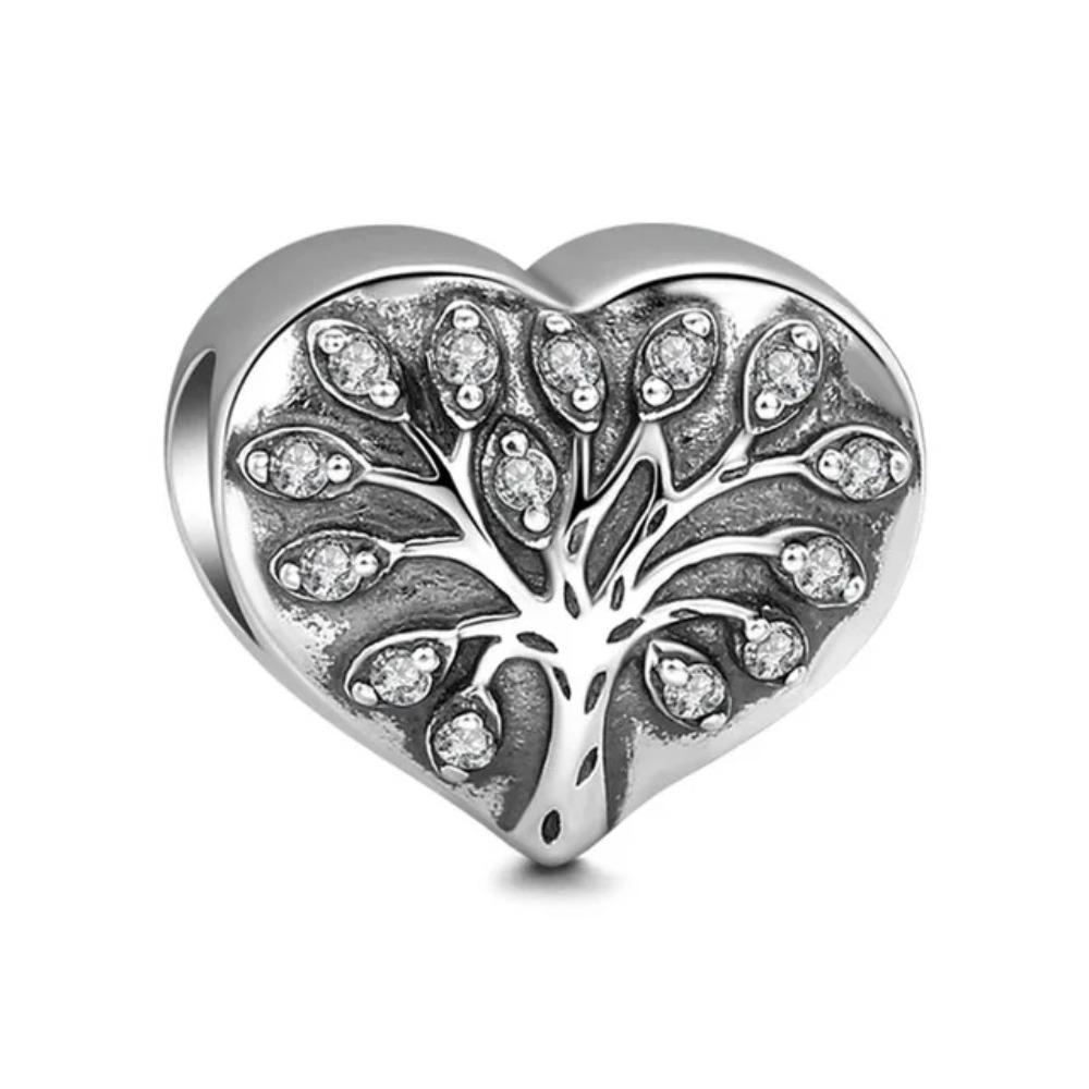 925 Silver Charm Family Tree Sunflower House Pendant DIY Bracelet Jewelry Gift for Women Fashion Trendy