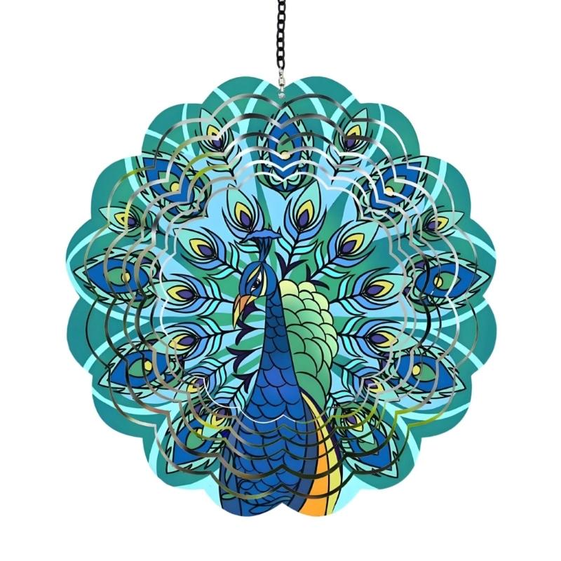 Weatherproof Iron Wind Chime Spinner Art Suitable For Holiday Outdoor Indoor Hanging Decoration Women Mother Day Present